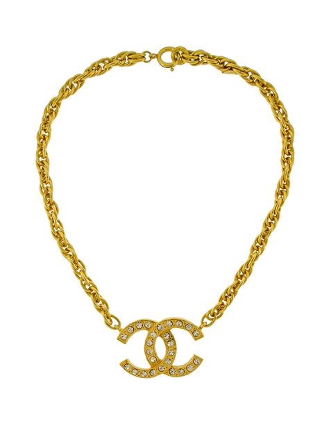 chanel necklace gold and black|CHANEL Metal CC Square Necklace Gold Black .